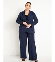 Eloquii Women's Plus The Ultimate Stretch Long One Button Blazer