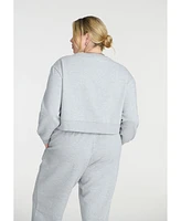 Eloquii Plus Elements Knit Crew Neck Sweatshirt
