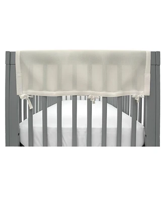 BreathableBaby Breathable Mesh Crib RailGuard Teething Cover, 27" Short Panel (2-Pack)