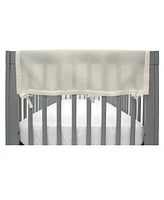 BreathableBaby Breathable Mesh Crib RailGuard Teething Cover, 27" Short Panel (2-Pack)