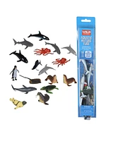 Wild Republic Nature Tube Aquatic Figurines, 18 Pieces