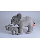 Wild Republic Mom & Baby Elephant Stuffed Animal, 12 Inches