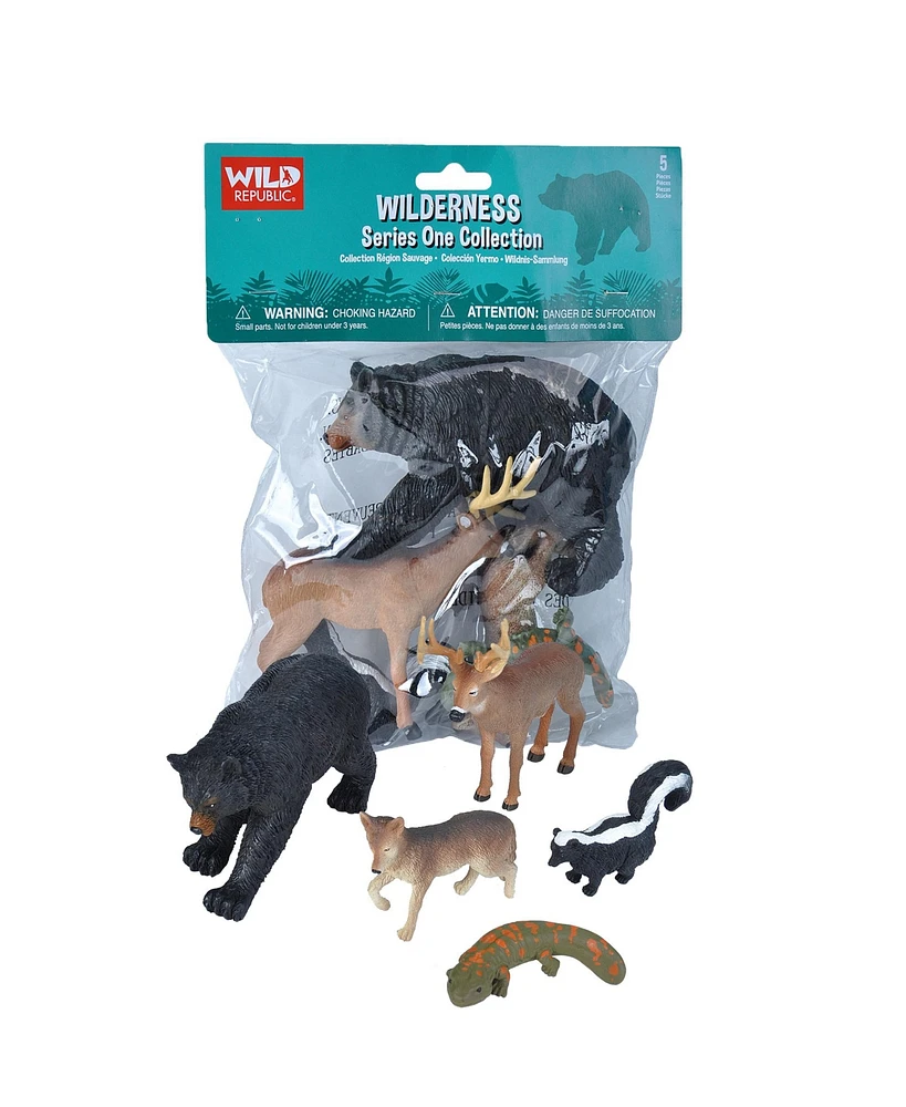 Wild Republic Polybag Wilderness Figurines, 5 Pieces