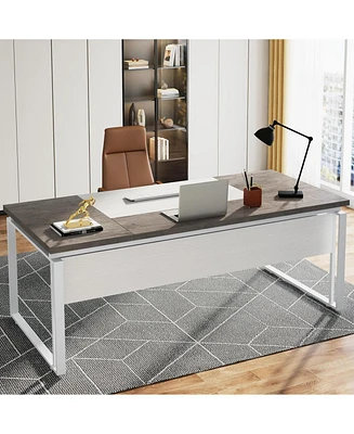 Tribesigns 63" Modern Conference Table with Splicing Board, Meeting Tables for Home Office, Black Friday Deals