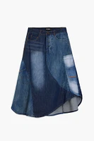 Desigual Women's Patchwork denim skirt