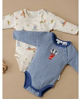 Purebaby Baby Boys Bodysuit 2 Pack