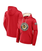 Fanatics Men's Red Chicago Blackhawks 2025 Nhl Winter Classic Defender Poly Fleece Pullover Hoodie