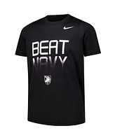 Nike Big Boys and Girls Black Army Black Knights 2024 Rivalry Collection Beat Navy Legend Performance T-Shirt