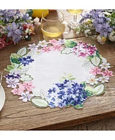 Elrene Hydrangea Cutwork Table Linen Collection