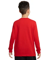Nike Big Kids Sportswear Cotton Long-Sleeve Basketball T-Shirt