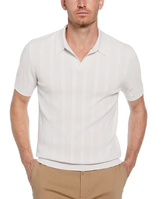 Perry Ellis Men's Johnny Collar Stripe Polo Shirt
