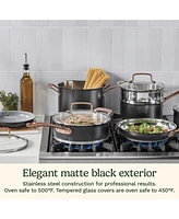 Cuisinart Matte Black Elegance 11-Pc. Cookware Set