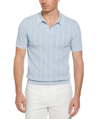 Perry Ellis Men's Johnny Collar Stripe Polo Shirt