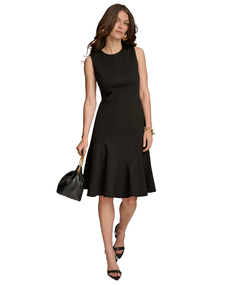 Donna Karan New York Women's Jewel-Neck Sleeveless Dress