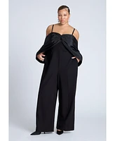 Eloquii Plus Big Bow Jumpsuit