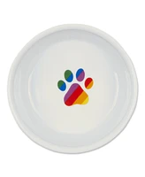 Bone Dry Rainbow Paw Pet Bowl Set/2