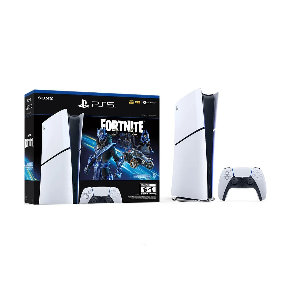 Sony PlayStation 5 Slim Digital Edition – Fortnite Cobalt Star Bundle