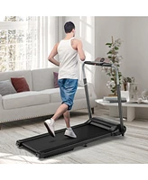 Gymax Folding Treadmill 3.0HP Electric Walking Running Machine w/ Led Touch Screen