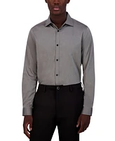 Karl Lagerfeld Paris Men's Slim-Fit Solid Satin Dress Shirt