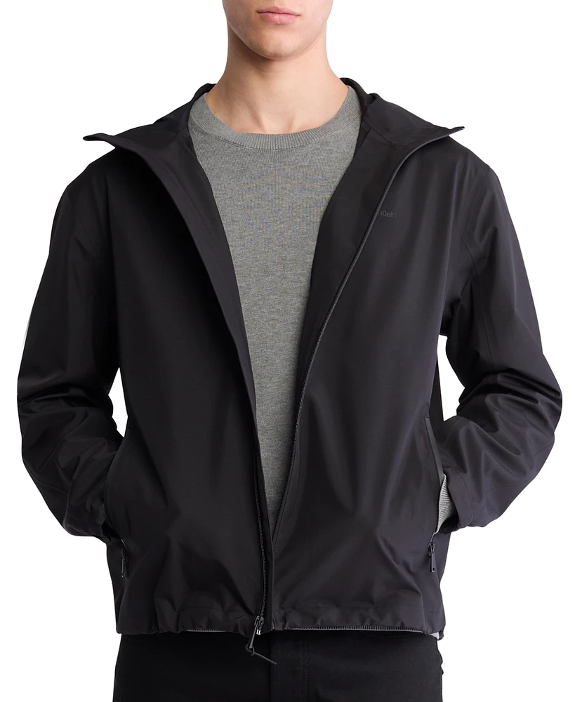 Calvin Klein Men's Softshell Zip-Front Hooded Jacket