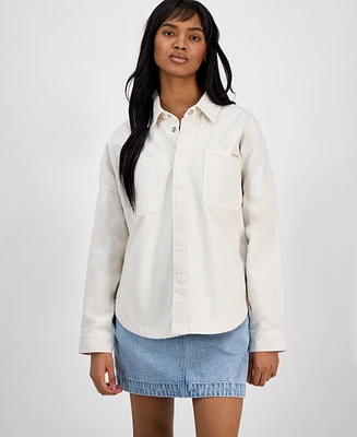 Calvin Klein Jeans Women's Cotton Oversized Utility Shirt