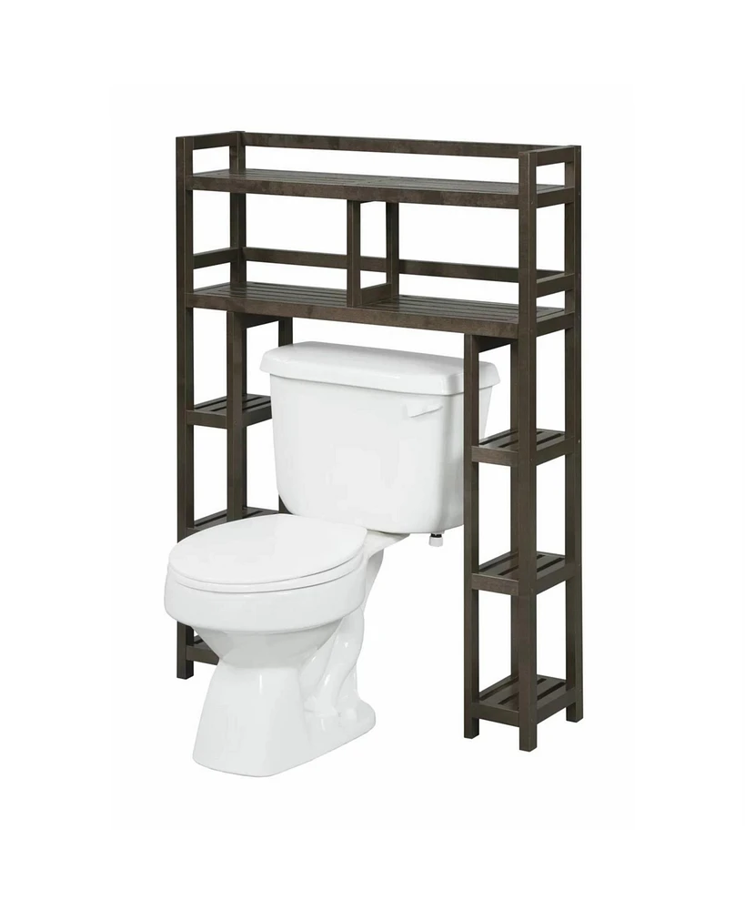 Slickblue Solid Wood Over-the-Toilet Bathroom Storage Unit with Ample Storage Space