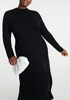 Eloquii Plus Elements Funnel Neck Midi Sweater Dress