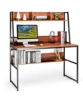 Gouun 47-Inch Computer Desk Writing Study Table Workstation