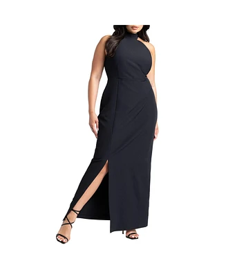 Eloquii Plus High Neck Column Gown