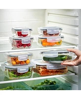 Sorbus 16-Piece Glass Food Storage Containers with Lids