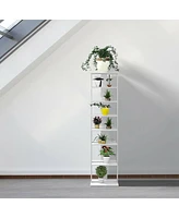 Gouun Wooden Shoes Storage Stand 7 Tiers Shoe Rack Organizer Multi-shoe Rack Shoebox