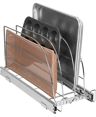 Florida Brands Bakeware Pull Out Organizer for Cookie Sheet, Cutting Board, Bakeware, and Tray 8.5 x 21 In