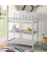 Slickblue Modern Baby's First 2-Shelf Changing Table with Wheels Portable and Convenient