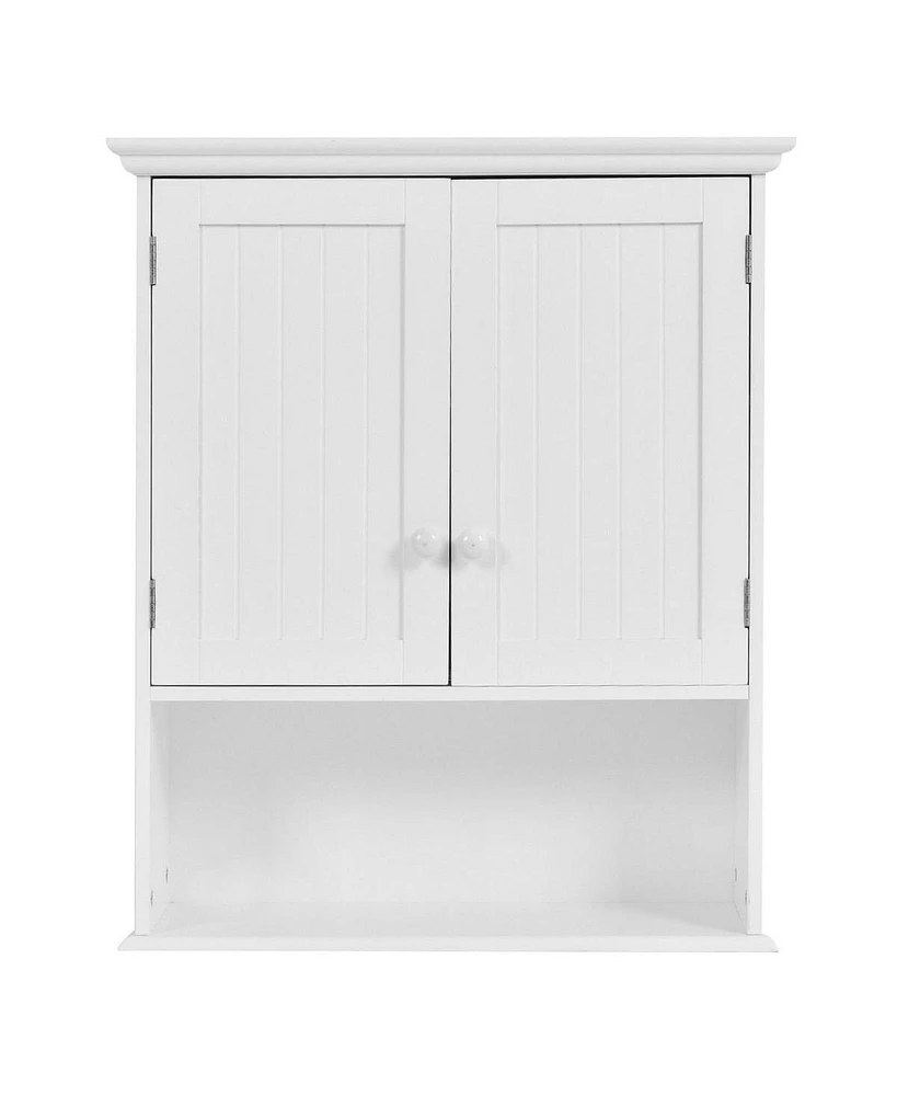 Slickblue Wall-Mounted Bathroom Cabinet with Storage Shelf Space-Saving Design