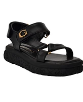 Guess Women's Lanara Strappy Sport Quattro G Platform Footbed Sandals