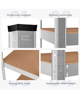 Gouun 35.5 x 71 Inch Adjustable 5-Layer 2000 lbs Capacity Tool Shelf