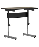 Slickblue Stand Up Desk Adjustable Height Sitting or Standing Writing Computer Laptop Table Desk