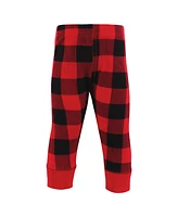 Hudson Baby Infant Boy Thermal Tapered Ankle Pants 4pk, Buffalo Plaid Moose