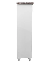 Kings Brand Furniture Newberry Free Standing Bathroom Storage Cabinet, White