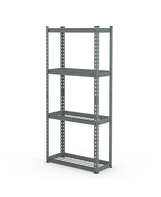 Gouun 4-Tier Metal Shelving Unit with Anti-slip Foot Pad and Anti-tipping Device