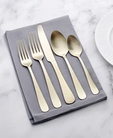 Kitchinox Alton Bay Gold Satin 45-Pc. Flatware Set, Service for 8