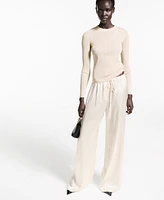 Mango Women's Crewneck Lurex Sweater