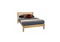 Slickblue FarmHome Natural Queen Size Platform Bed with Rustic Design