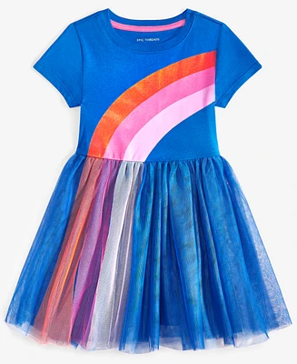 Epic Threads Toddler Girl Rainbow Tulle Dress, Exclusively at Macy's