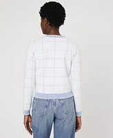 French Connection Women's Check-Print Button-Front Cardigan