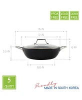 Techef Onyx Collection - 5 Quart Chef Pan