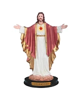 Fc Design "2-pc Gift Set" 12"H Sacred Heart of Jesus with Open Arms Statue Holy Figurine Statue Ornament Home Room Office Decor and Perfect Gift Ideas