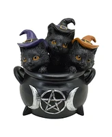 Fc Design "2-pc Gift Set" 5.75"H Led 3 Kittens in Cauldron Figurine Statue Ornament Home Room Office Decor and Perfect Gift Ideas for Housewarming, Ho