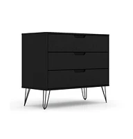 Slickblue Modern Scandinavian Style Bedroom 3-Drawer Dresser in Wood Finish