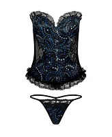 Adore Me Women's Auburn Corset & G-String Set